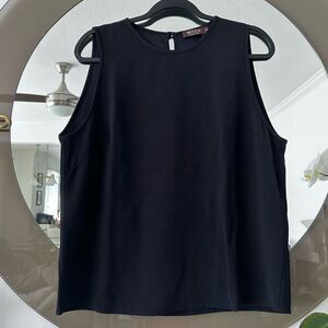 Mixed Timeless Navy Blue Sleeveless Blouse